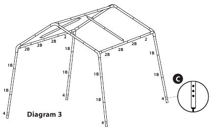 ozark trail 13x10 screen house canopy metal polessetup instructions|ozark trail repair manual.